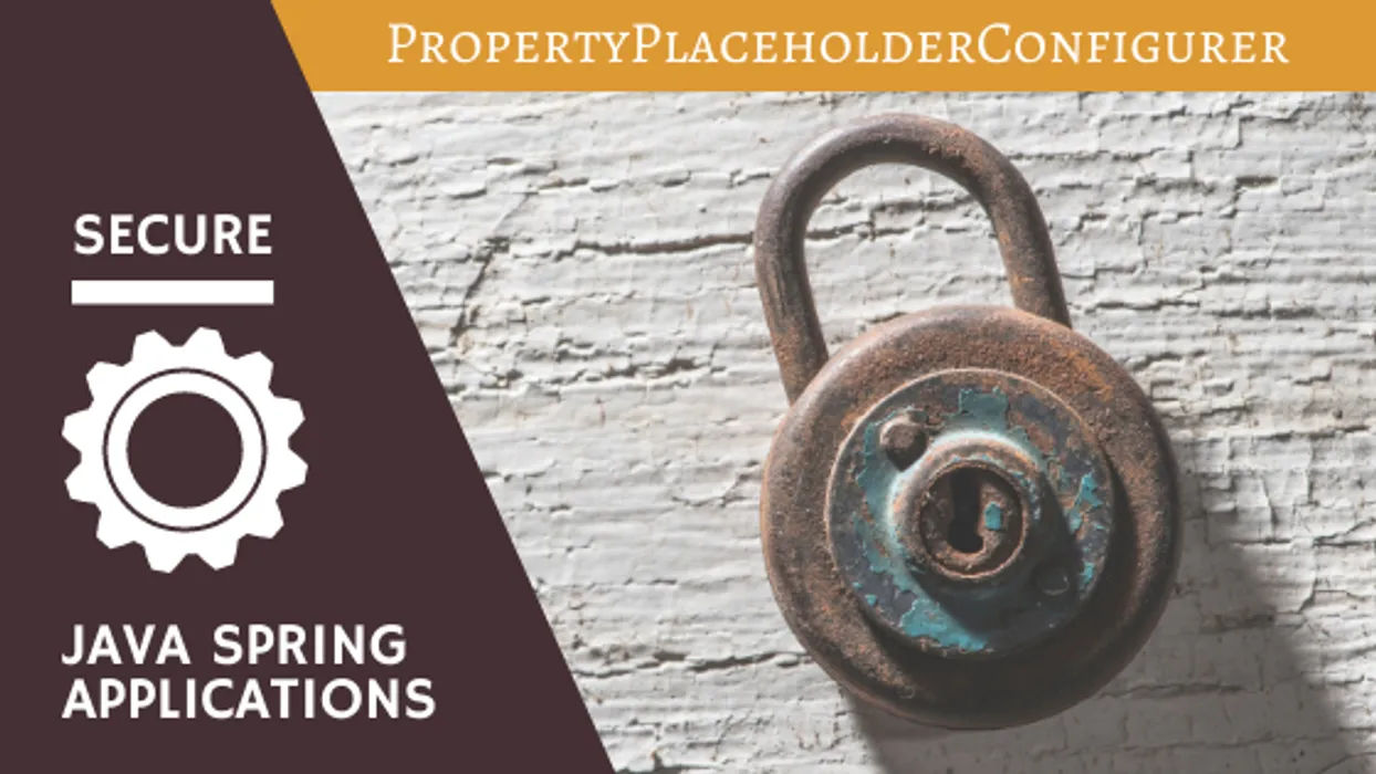 Secure Your Java Spring App With PropertyPlaceholderConfigurer blog post