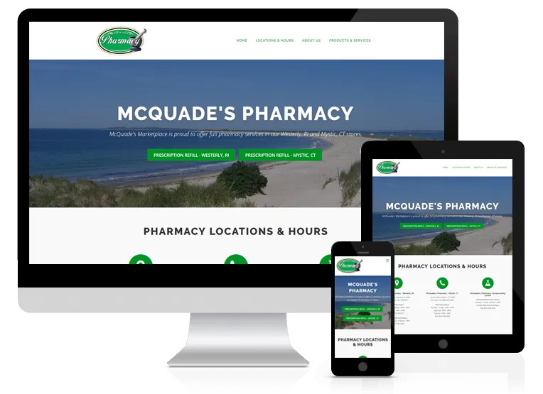 McQuade's Pharmacy Website Design